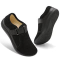 Women Shoes Wide Width Walking Shoes Adjustable Non-Slip Casual Shoes Black