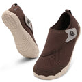 Women Men Shoes Wide Slip On Walking Shoes Diabetic Friendly Dark Brown