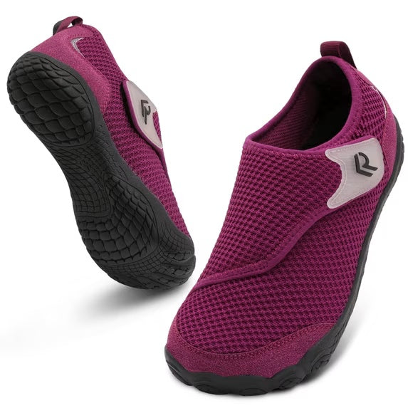Women Men Shoes Wide Slip On Walking Shoes Diabetic Friendly Purple