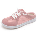 Mules for Women Wide Slip-on Shoes Comfortable Backless Walking Shoes with Removable Sole Pink