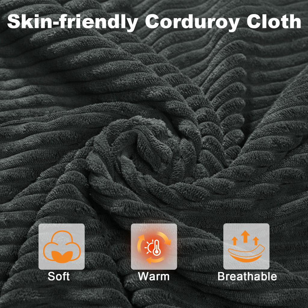 Leisfit Women Memory Foam  House Slippers Dark Grey