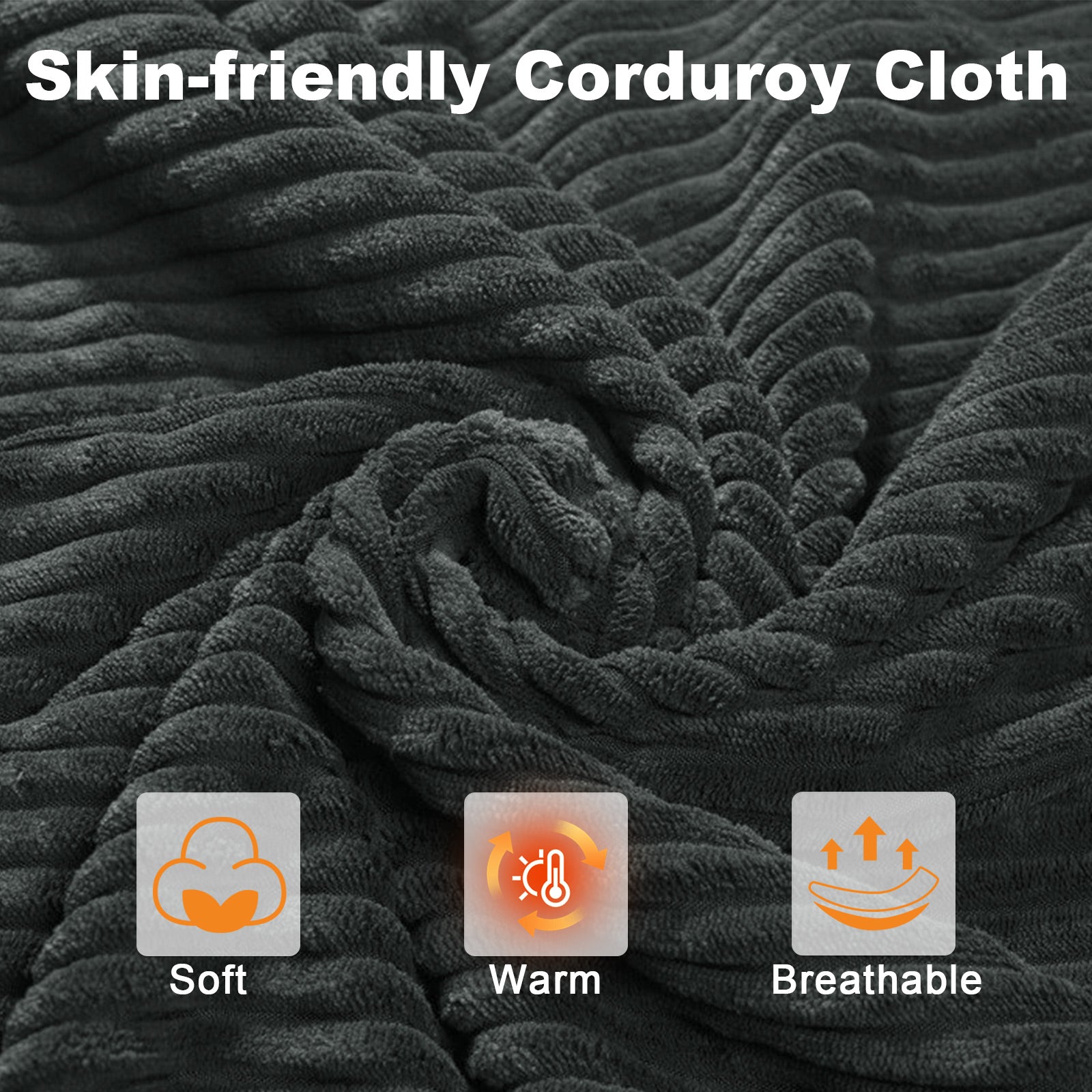 Leisfit Women Memory Foam  House Slippers Dark Grey